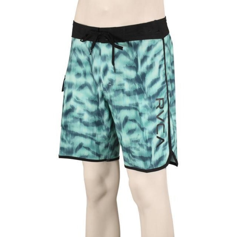 RVCA Eastern Trunk Board Shorts Teal Black‎ Size 28 (16) New With Tags